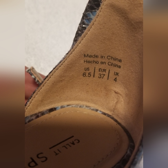 Sandles and clutch bag greenish blue is color - Picture 5 of 7